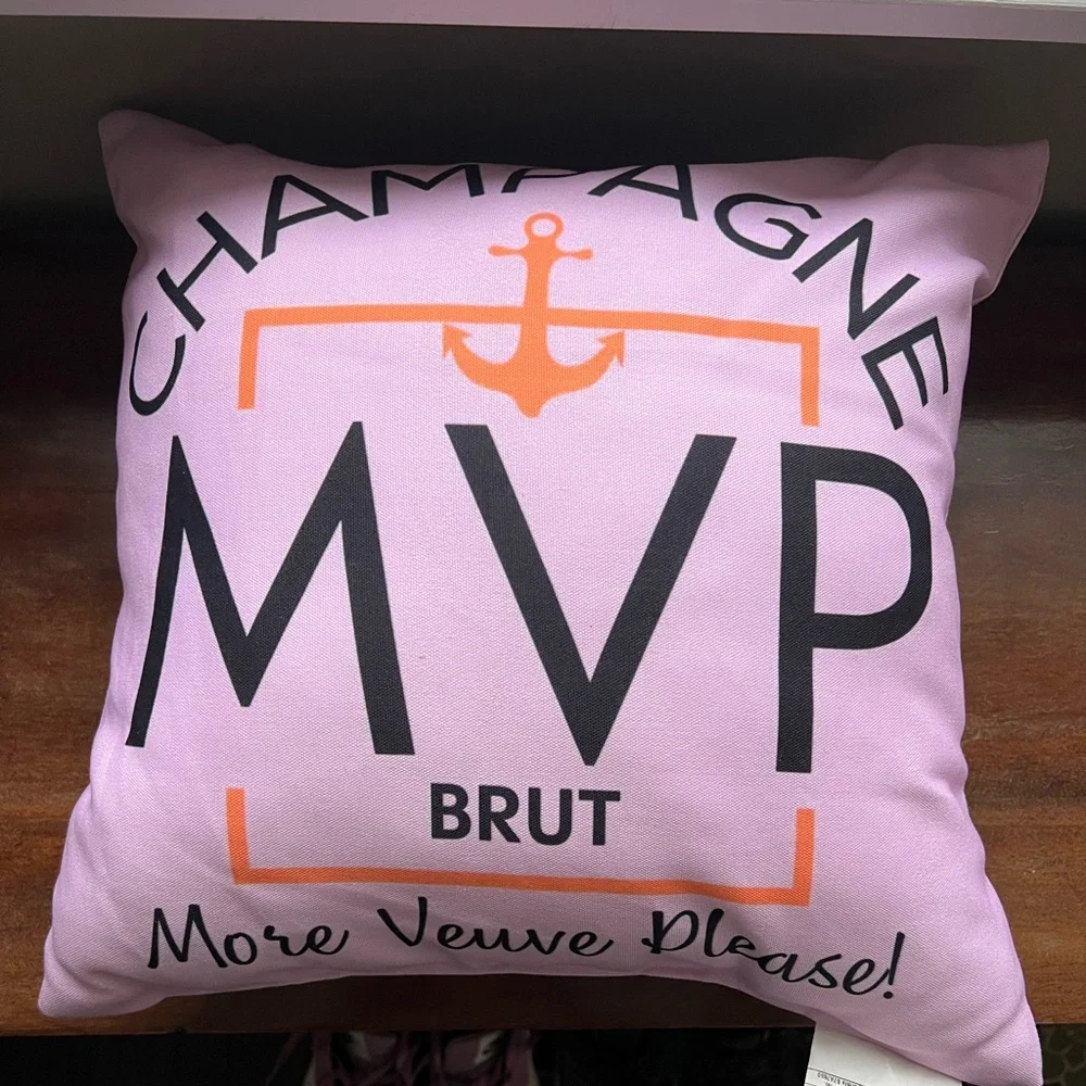 Veuve Pink Champagne MVP Pillow - Picture 1 of 2
